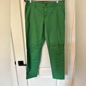 Tommy Hilfiger green slim ankle pant. Size 6.